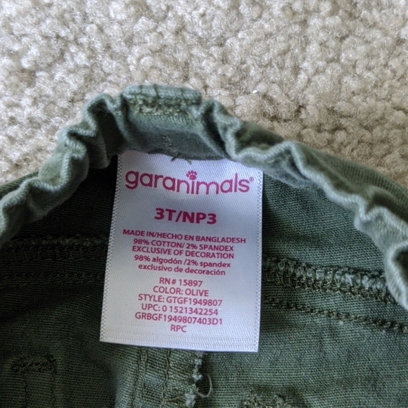 Girls Pants Army green and black - Picture 5 of 5